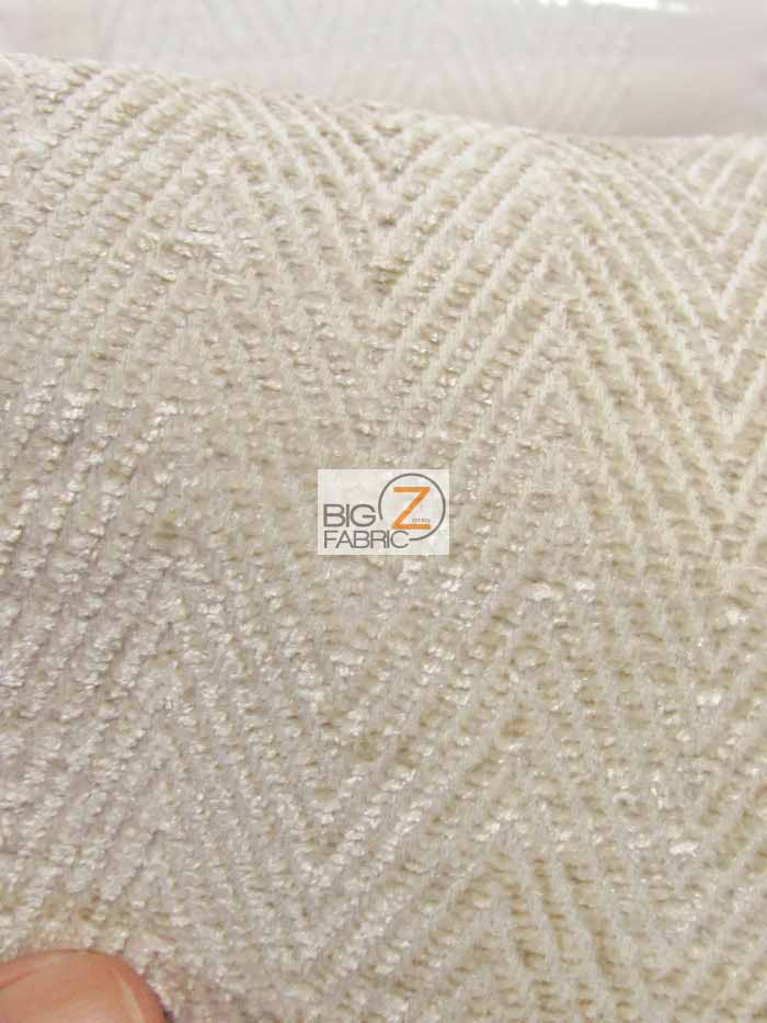 Mini Chevron Upholstery Fabric / Fossil / Sold By The Yard - Image 3