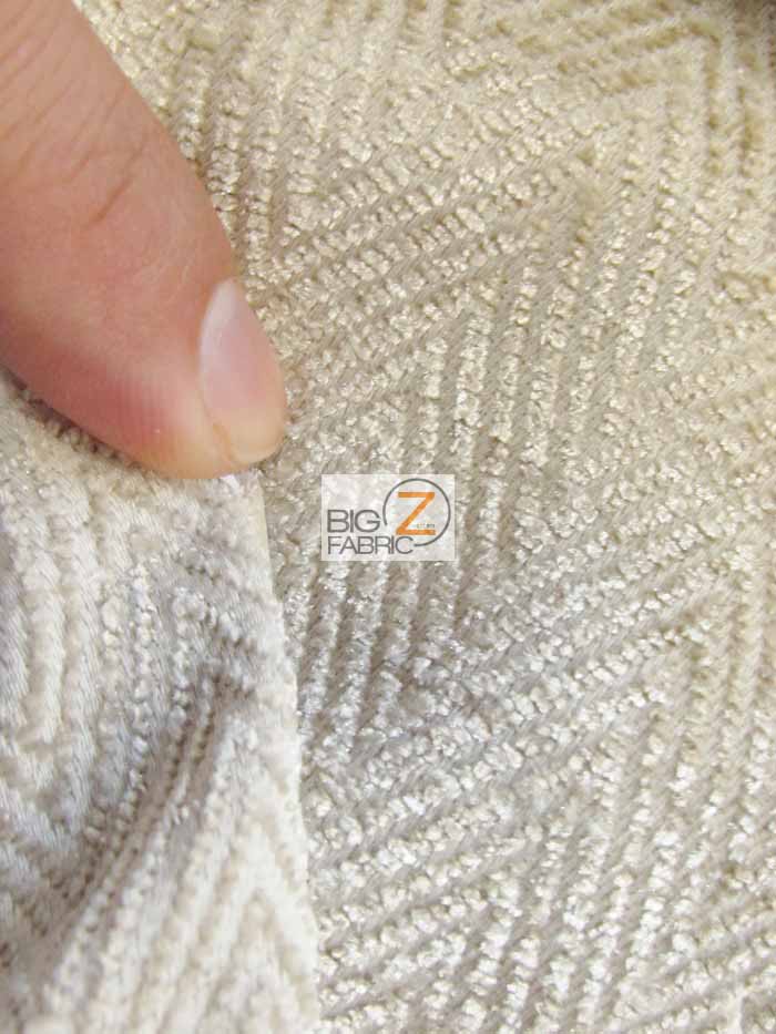 Mini Chevron Upholstery Fabric / Fossil / Sold By The Yard - Image 4