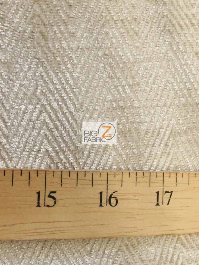 Mini Chevron Upholstery Fabric / Stone / Sold By The Yard - Image 2