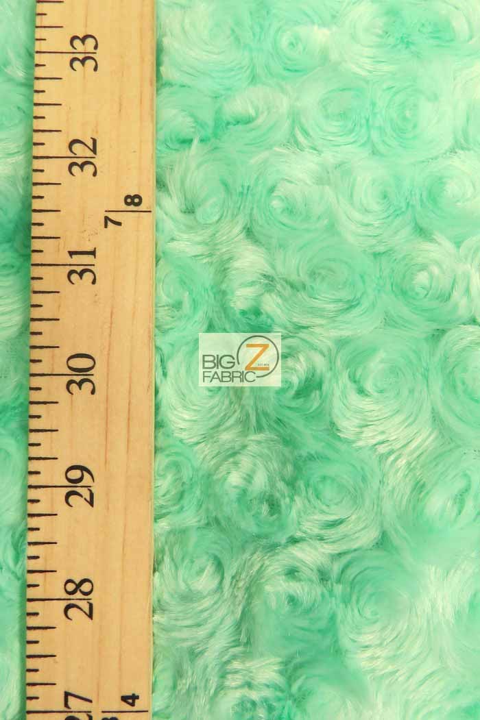 Faded Pink Minky Rose/Rosette Floral Baby Soft Fabric / Sold By The Yard - Image 2