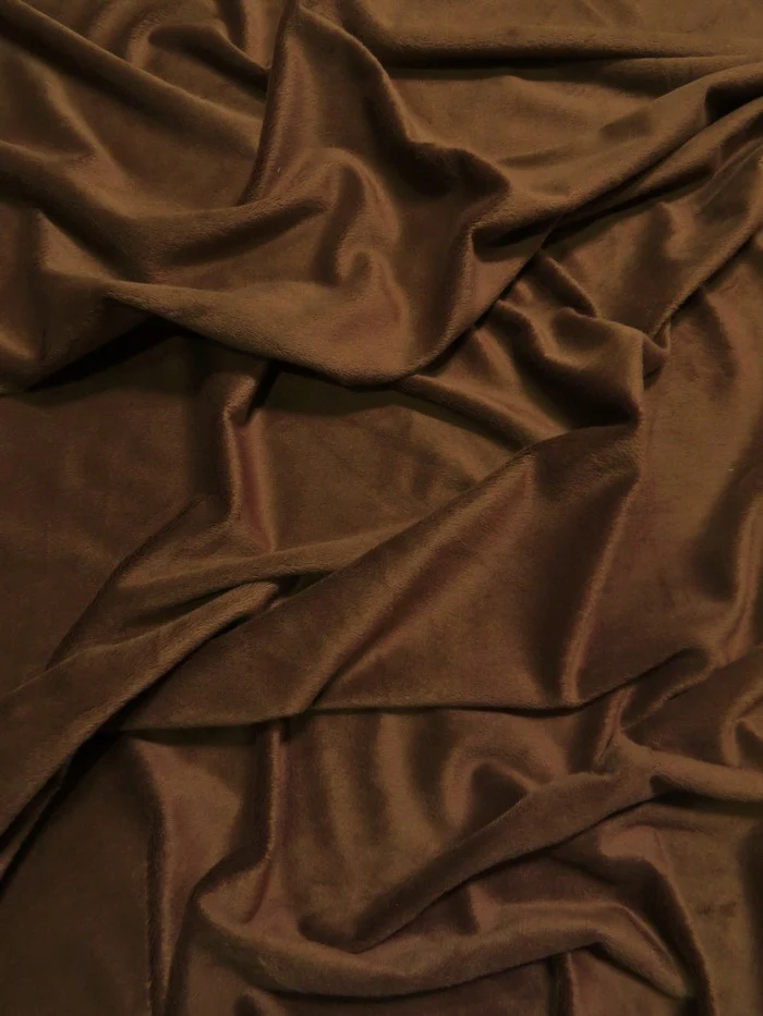 Mahagoney Minky Solid Baby Soft Fabric