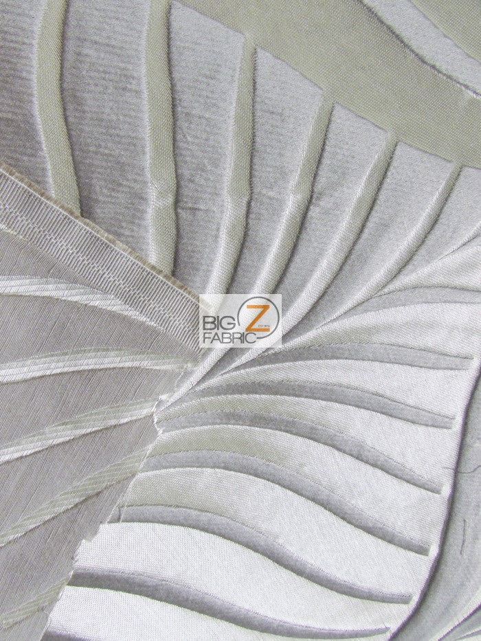 Mint Leaf Upholstery Drapery Fabric / Winter / Sold By The Yard - Image 2