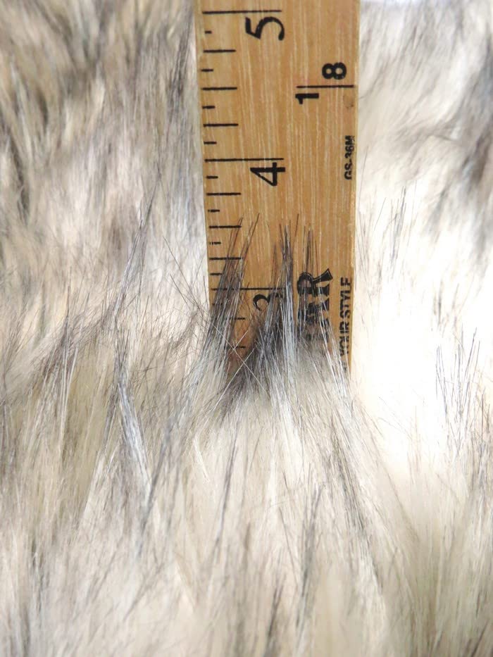 Wolf Animal Long Pile Faux Fur Fabric / Sold By The Yard - Image 24