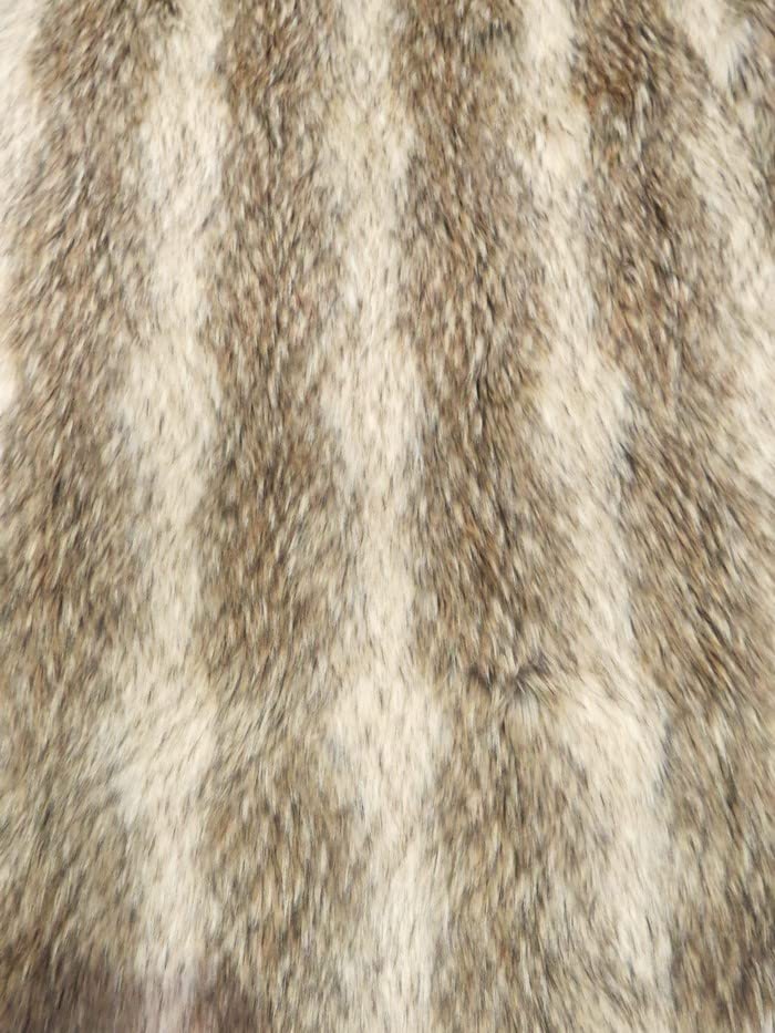 Wolf Animal Long Pile Faux Fur Fabric / Sold By The Yard - Image 26