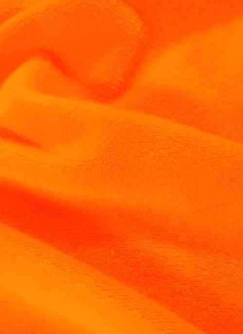 Neon Orange Minky Solid Baby Soft Fabric / 15 Yard Bolt / Free Shipping - Image 3