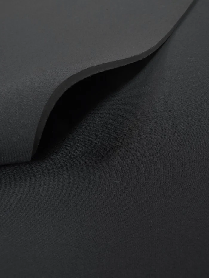 Neoprene Nylon Bonded Sponge Waterproof Wetsuit Fabric / 4mm Black / Sold By The Yard - Image 5