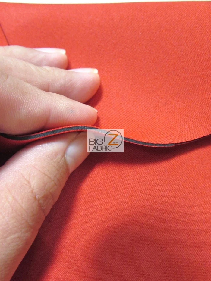 Neoprene Bonded Sponge Waterproof Wetsuit Fabric / 3mm Red / Sold By The Yard - Image 2