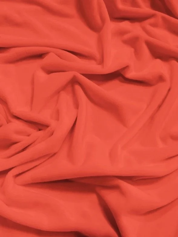 Papaya Minky Solid Baby Soft Fabric