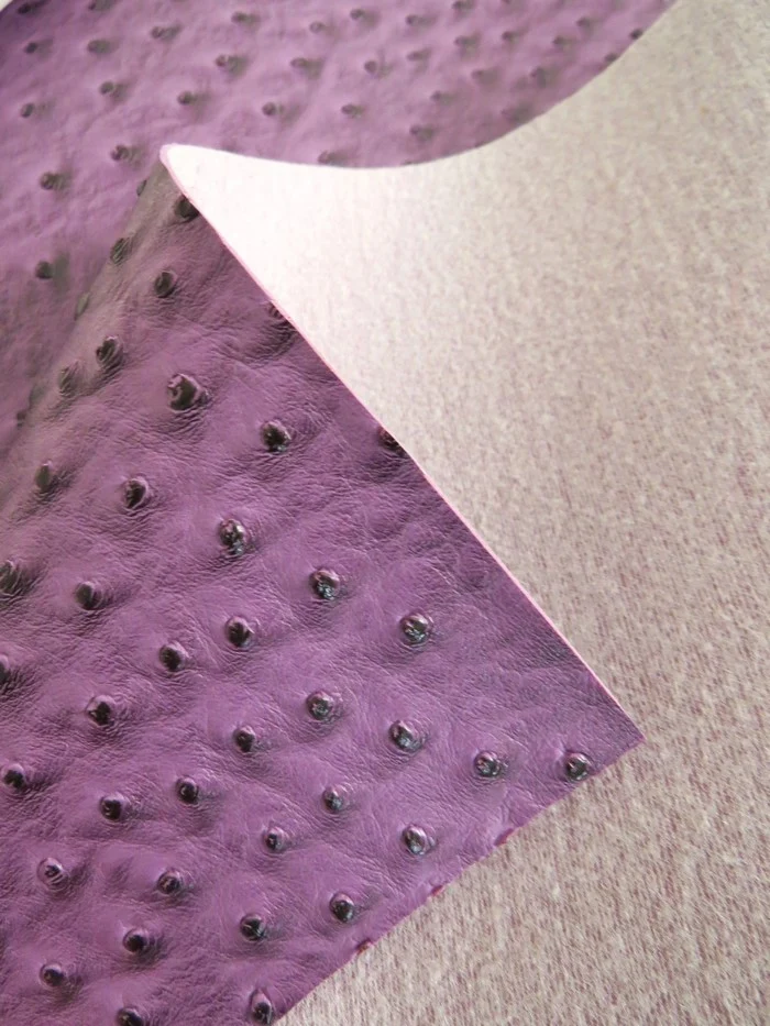 Passion Purple Classic Ostrich Upholstery Vinyl Fabric / By The Roll - 30 Yards - Image 4