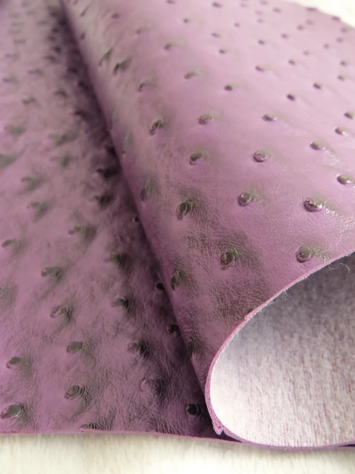 Passion Purple Classic Ostrich Upholstery Vinyl Fabric / By The Roll - 30 Yards - Image 6