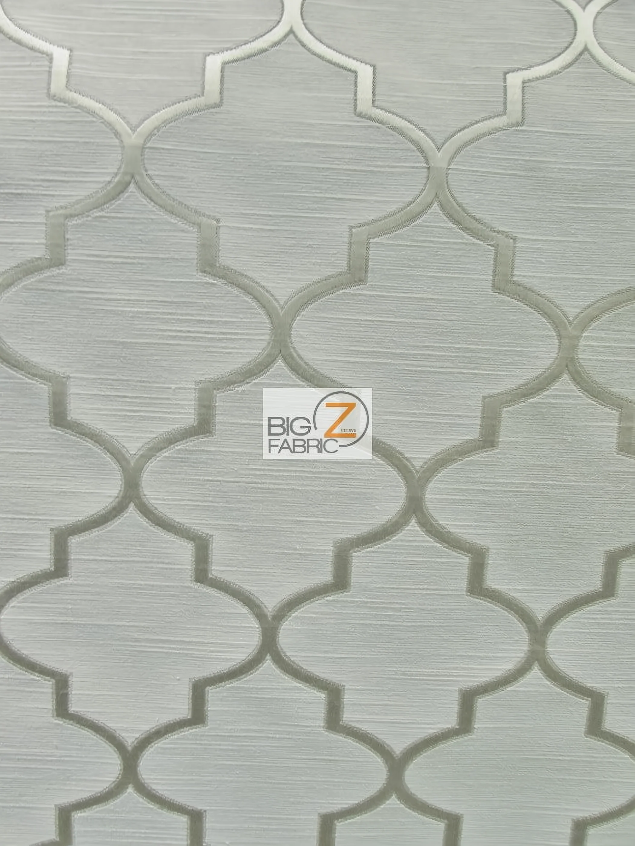 Persian Quatrefoil Upholstery Fabric / Quartz / Sold By The Yard