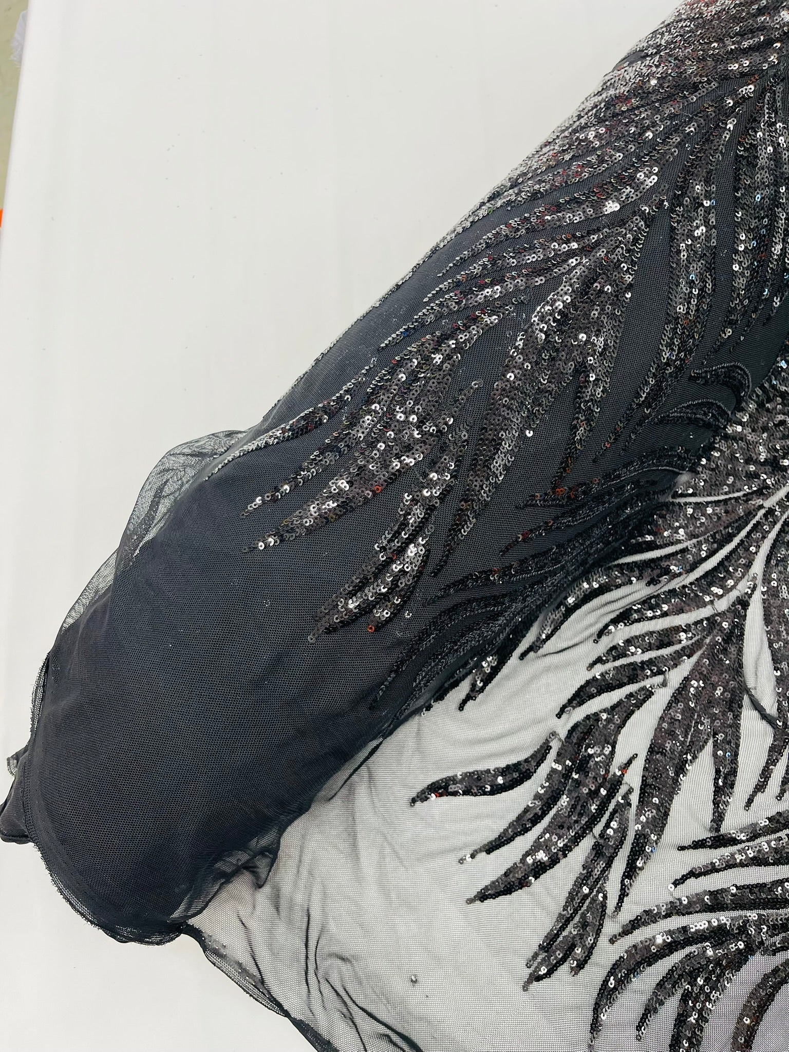 Phoenix Feather Sequin Stretch Mesh Fabric / Sold by the Yard - Image 15