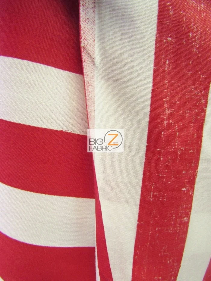 Poly Cotton 1 Inch Stripe Fabric / Lime/White / 50 Yard Bolt - Image 3