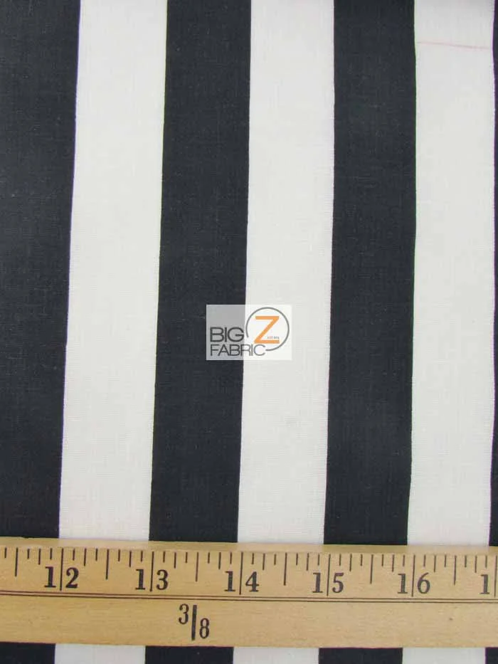 Poly Cotton 1 Inch Stripe Fabric  / Purple/Yellow / Sold By The Yard - Image 2