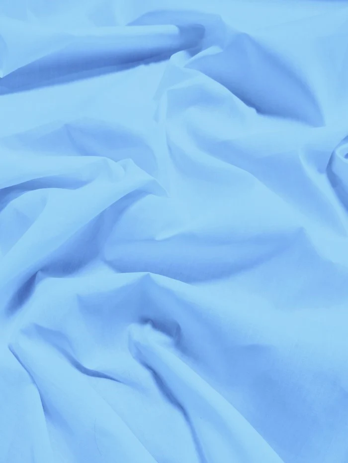 Poly Cotton Solid Fabric / Baby Blue / 100 Yard Bolt