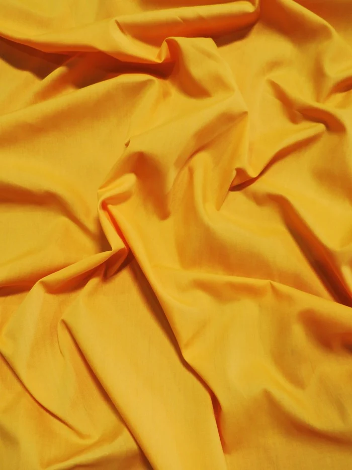 Poly Cotton Solid Fabric / Dark Yellow / 100 Yard Bolt