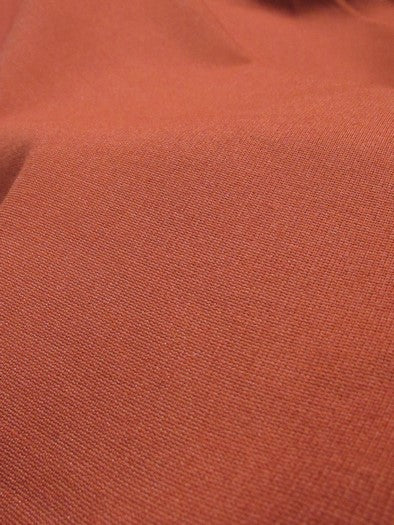 Ponte De Roma Jersey Knit Spandex Fabric / Rust / Sold By The Yard - Image 3