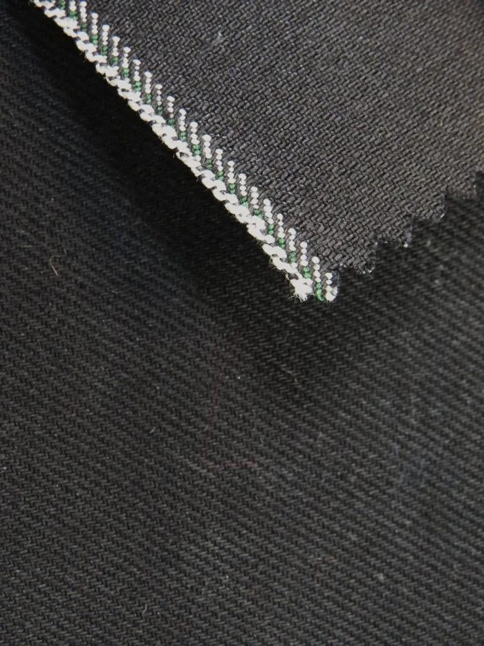 Premium Selvedge Denim Fabric – Black/Black / By The Yard - Image 3