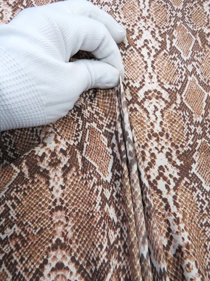 PRINTED SPANDEX FABRIC- COBRA CREAM - Image 2