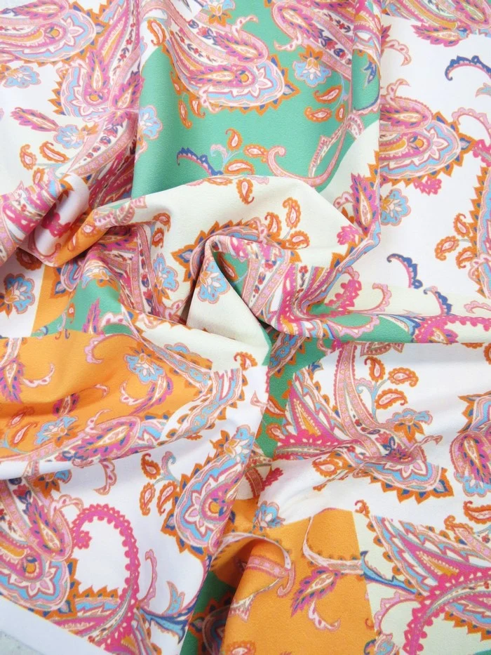 Printed Spandex Fabric – Paisley Freedom - Image 2
