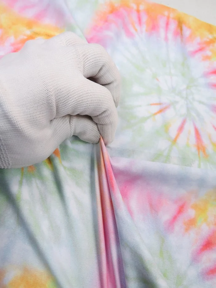 Printed Spandex Fabric – Vintage Tie Dye - Image 4
