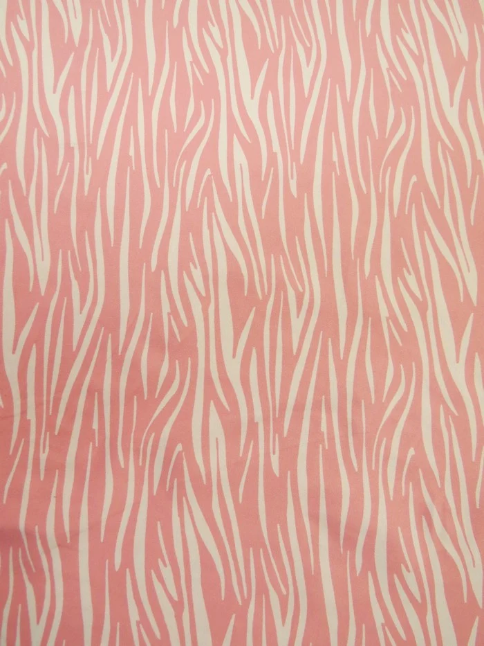 Printed Spandex Fabric – Zebra Pink - Image 4