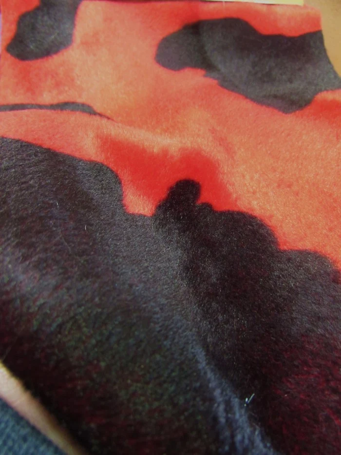 Purple/Black Velboa Cow Animal Short Pile Fabric / By The Roll - 25 Yards - Image 5