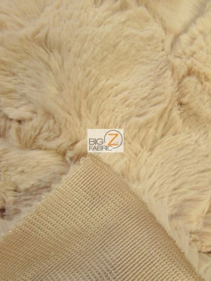 Latte Rabbit Snuggle Minky Fabric / Sold By The Yard - Image 3