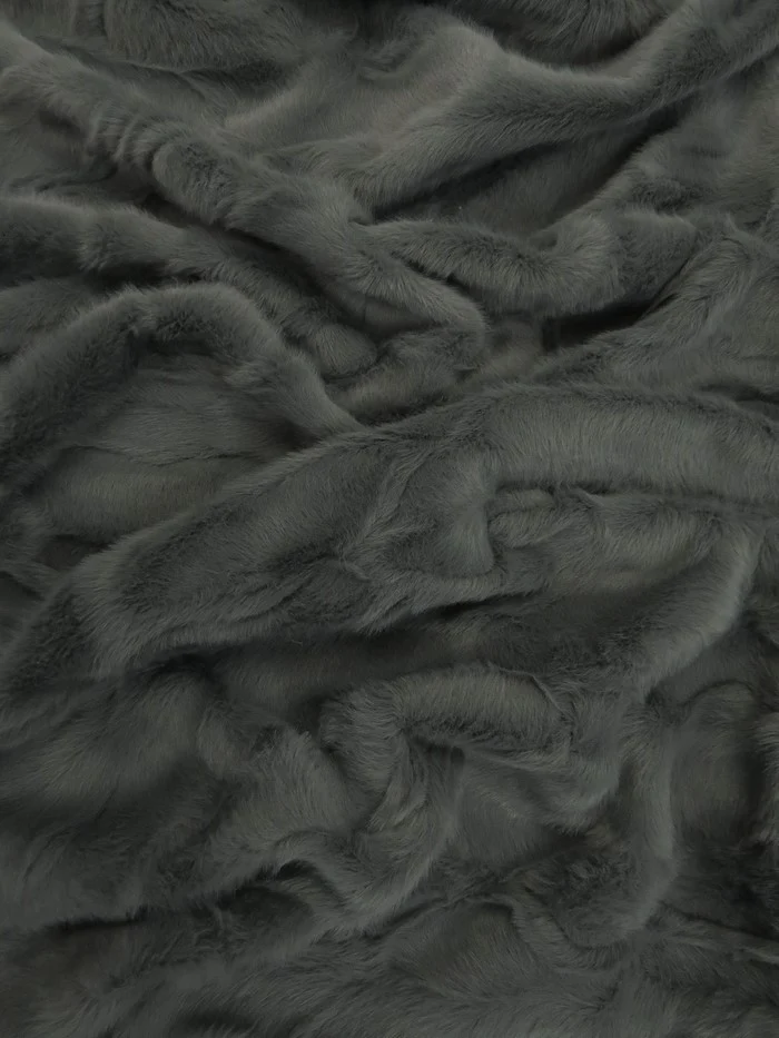 Bunny Rabbit Ultra Soft Snuggle Minky / Charcoal - Image 2