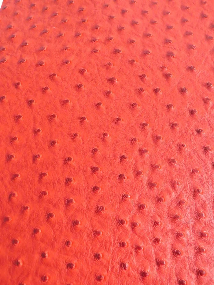 Red Classic Ostrich Upholstery Vinyl Fabric / By The Roll - 30 Yards - Image 2