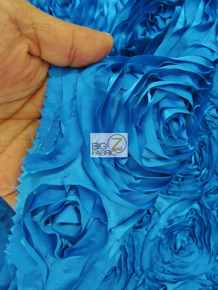 Rosette Style Taffeta Fabric / Charcoal / Sold By The Yard Closeout!!! - Image 3
