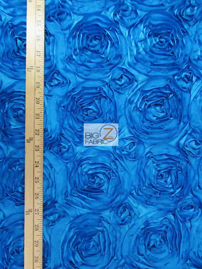 Rosette Style Taffeta Fabric / Dark Burgundy / Sold By The Yard Closeout!!! - Image 3