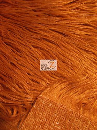Royal Blue Solid Mongolian Long Pile Faux Fur Fabric / Sold By The Yard - Image 3