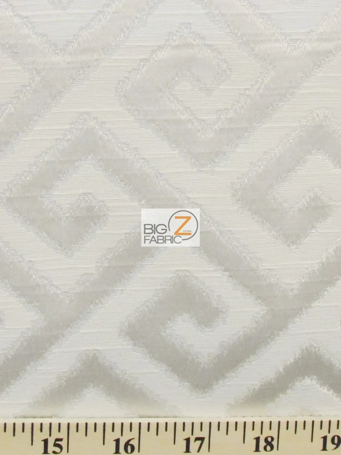 Royal Labyrinth Geometric Upholstery Fabric / Midnight / Sold By The Yard - Image 2