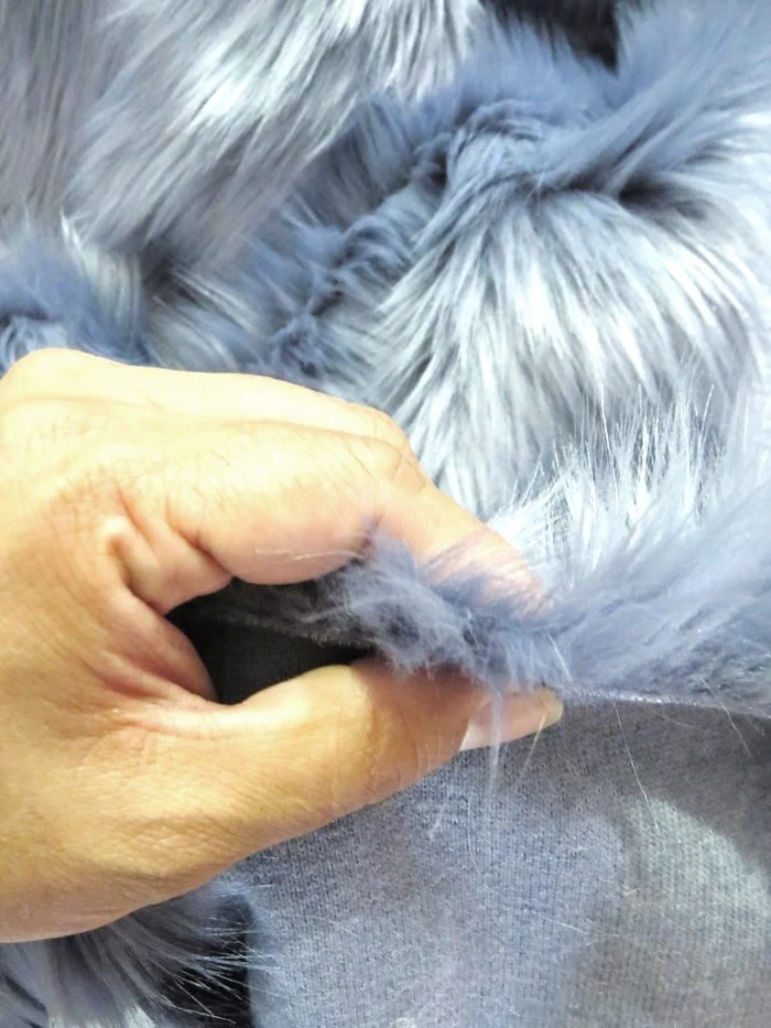 Saffron Solid Shaggy Long Pile Faux Fur Fabric / Sold By The Yard (Closeout) - Image 2