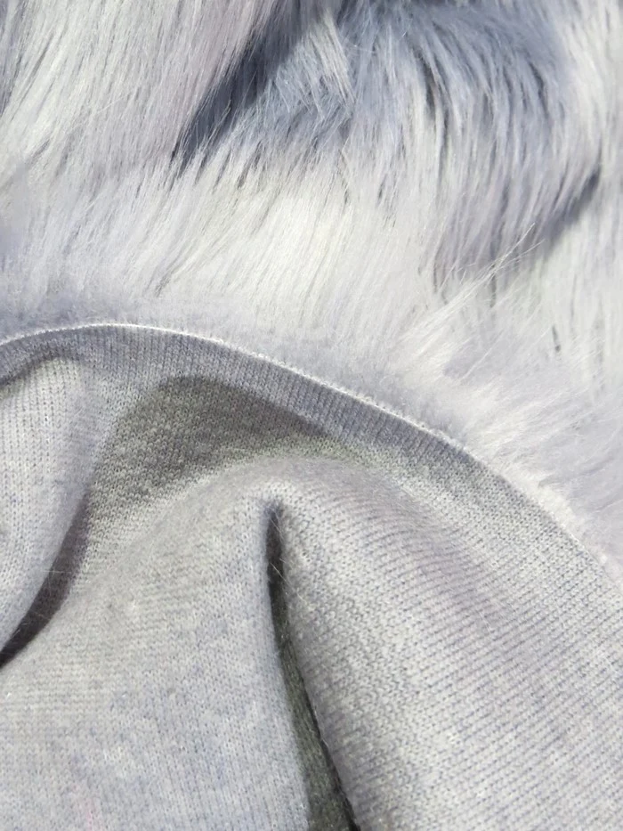 Sherbert Orange Solid Shaggy Long Pile Faux Fur Fabric / Sold By The Yard - Image 3