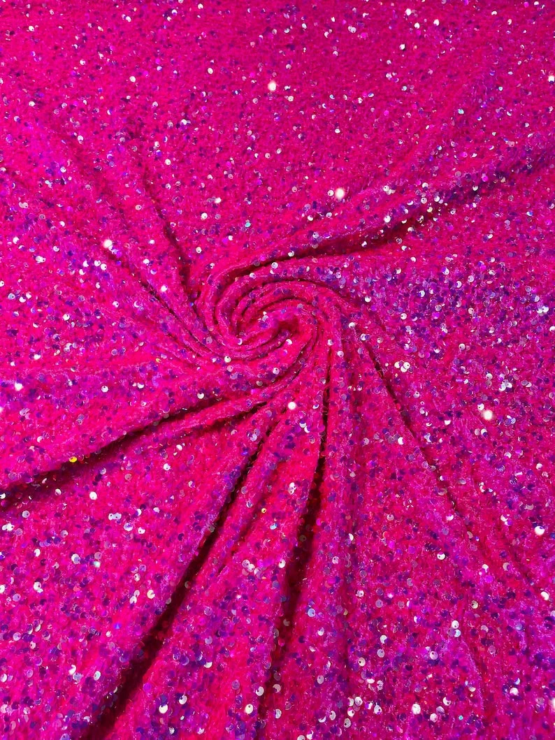 SEQUIN VELVET FABRIC (By The Yard) - Image 54