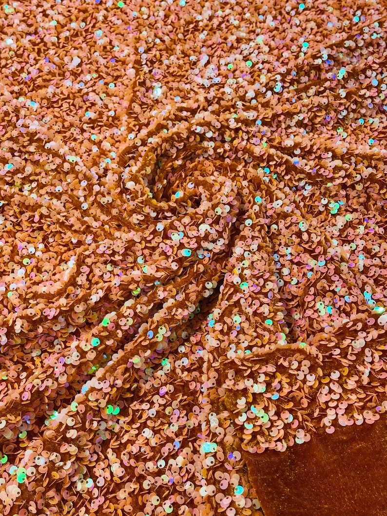 SEQUIN VELVET FABRIC (By The Yard) - Image 58