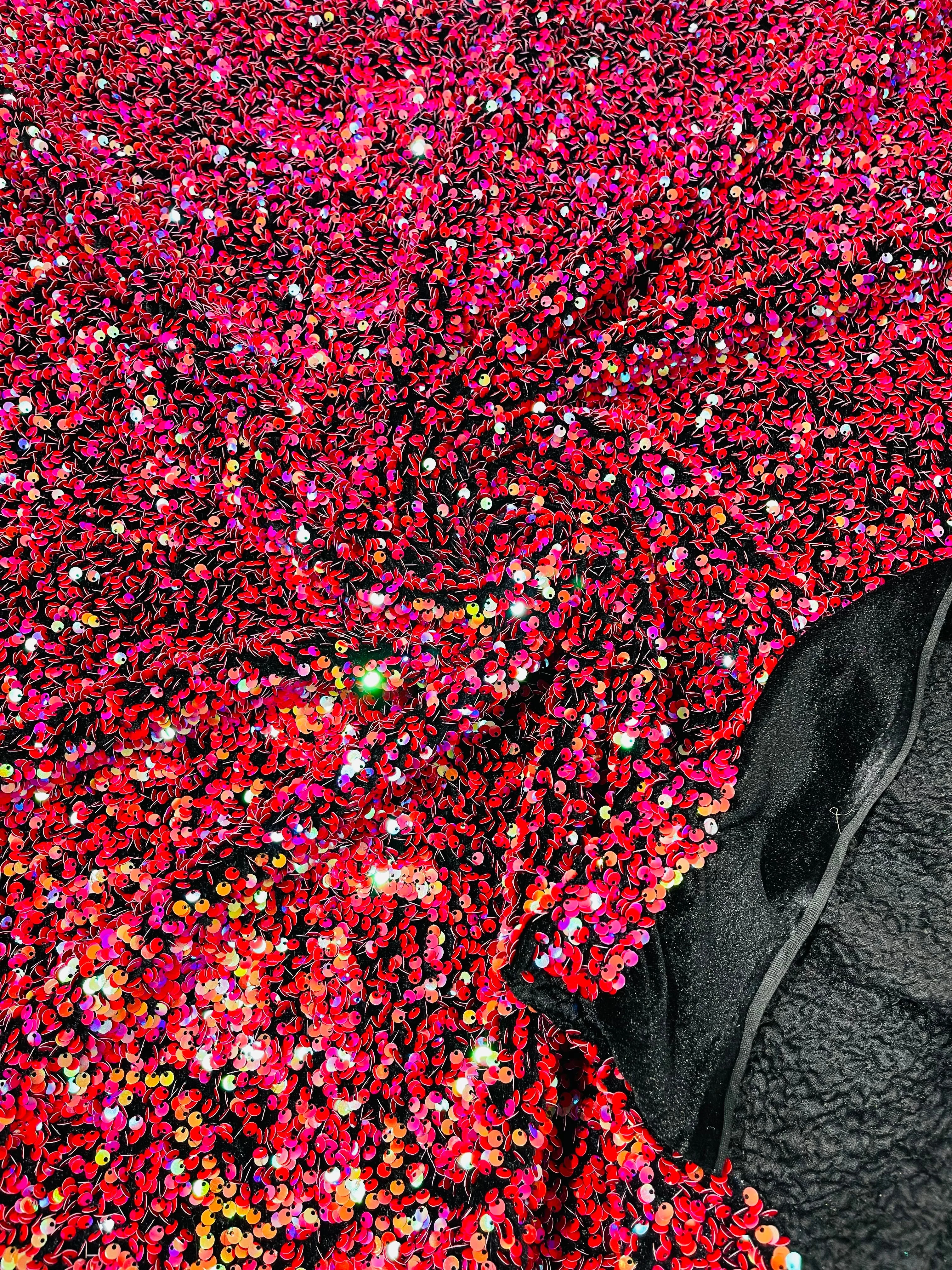 SEQUIN VELVET FABRIC (By The Yard) - Image 61
