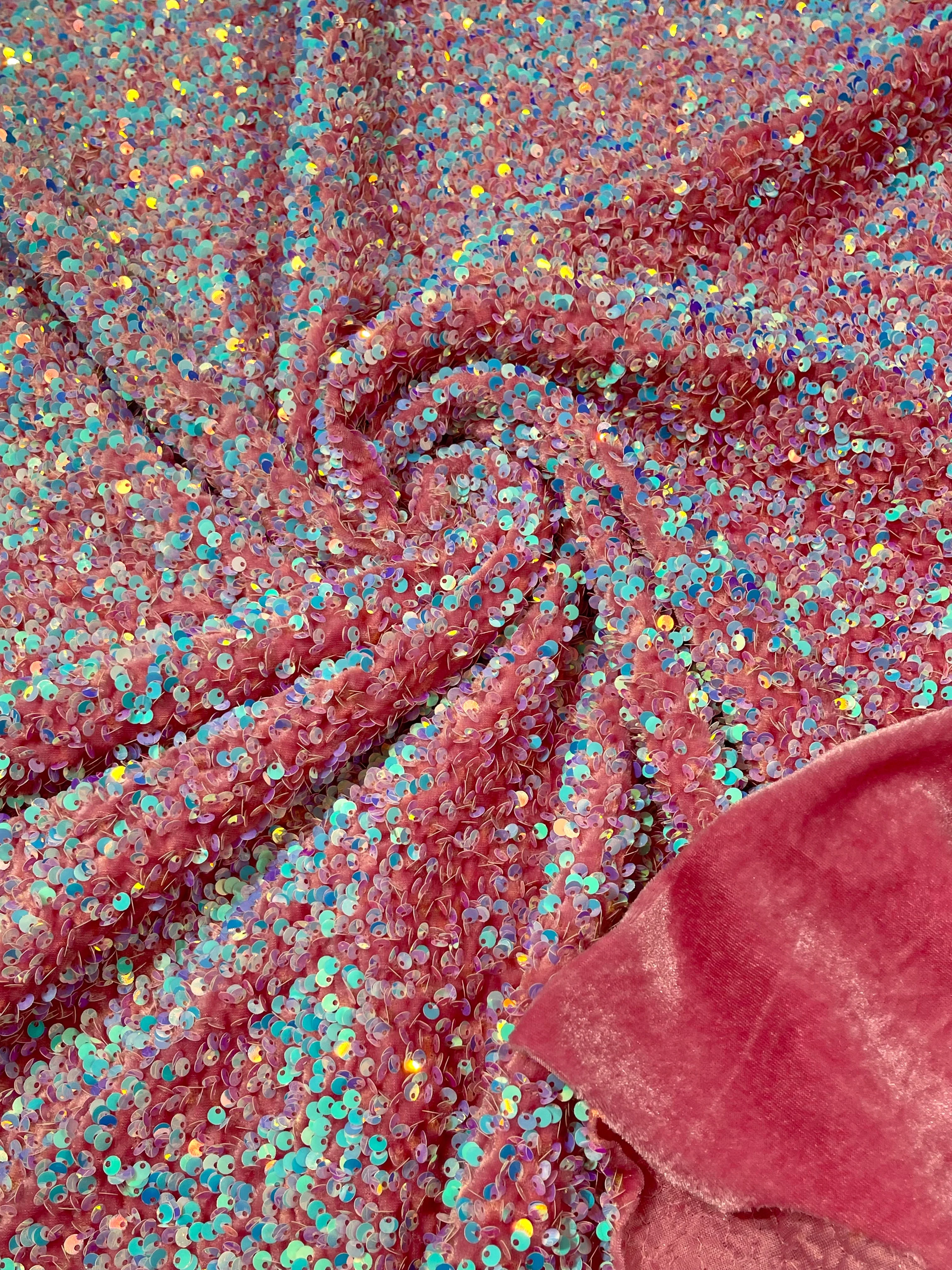 SEQUIN VELVET FABRIC (By The Yard) - Image 62