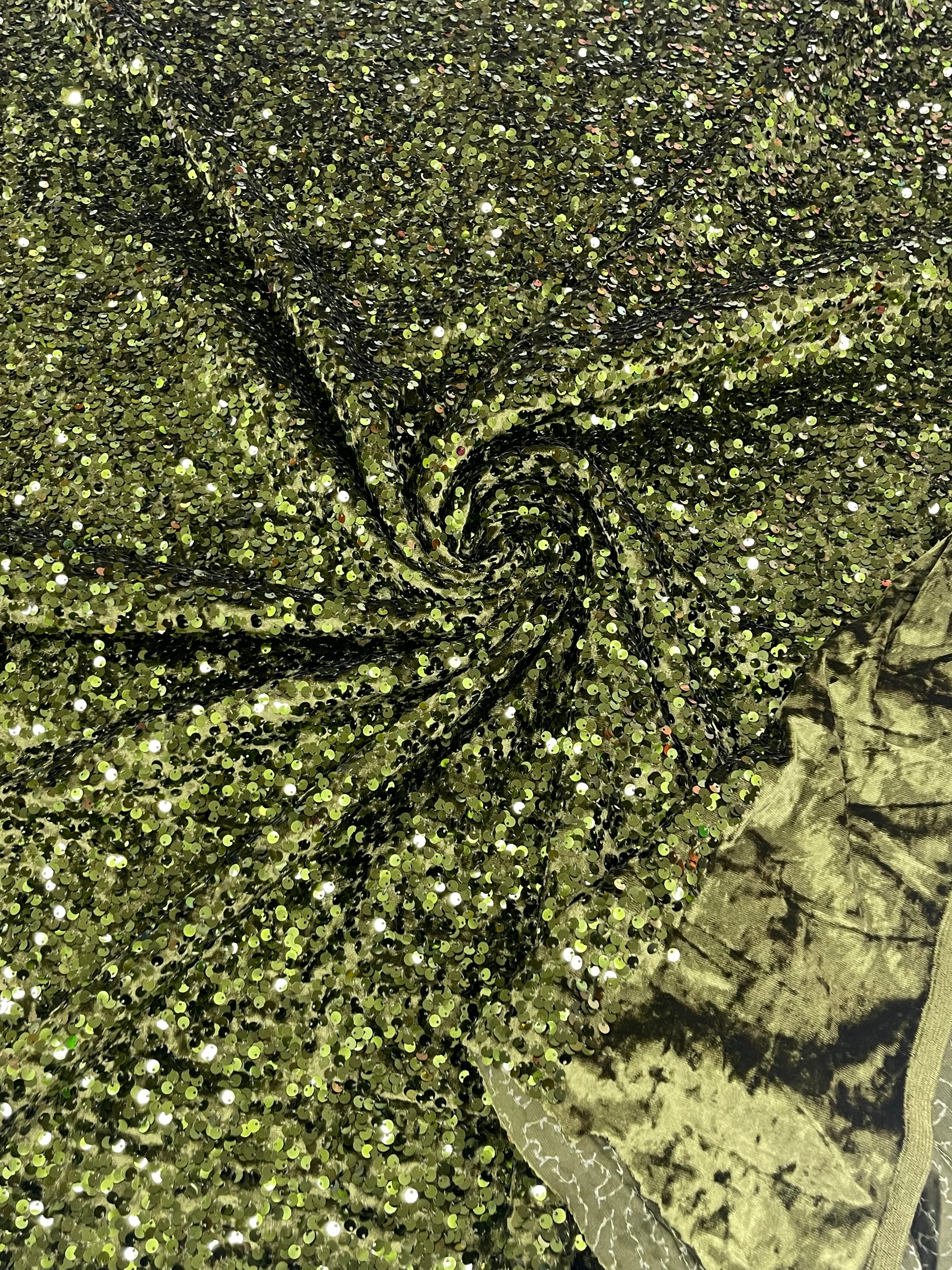 SEQUIN VELVET FABRIC (By The Yard) - Image 65