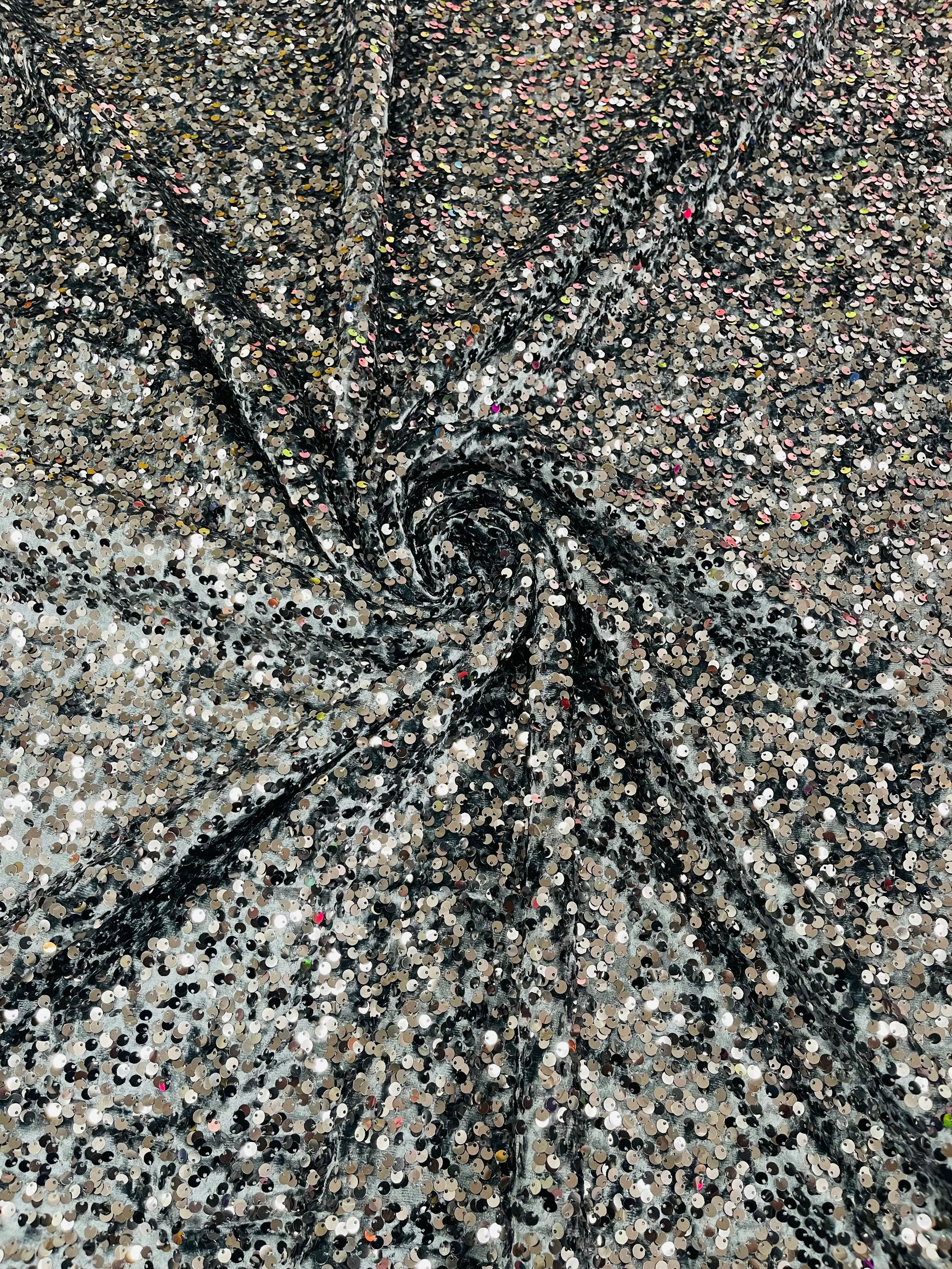 SEQUIN VELVET FABRIC (By The Yard) - Image 66