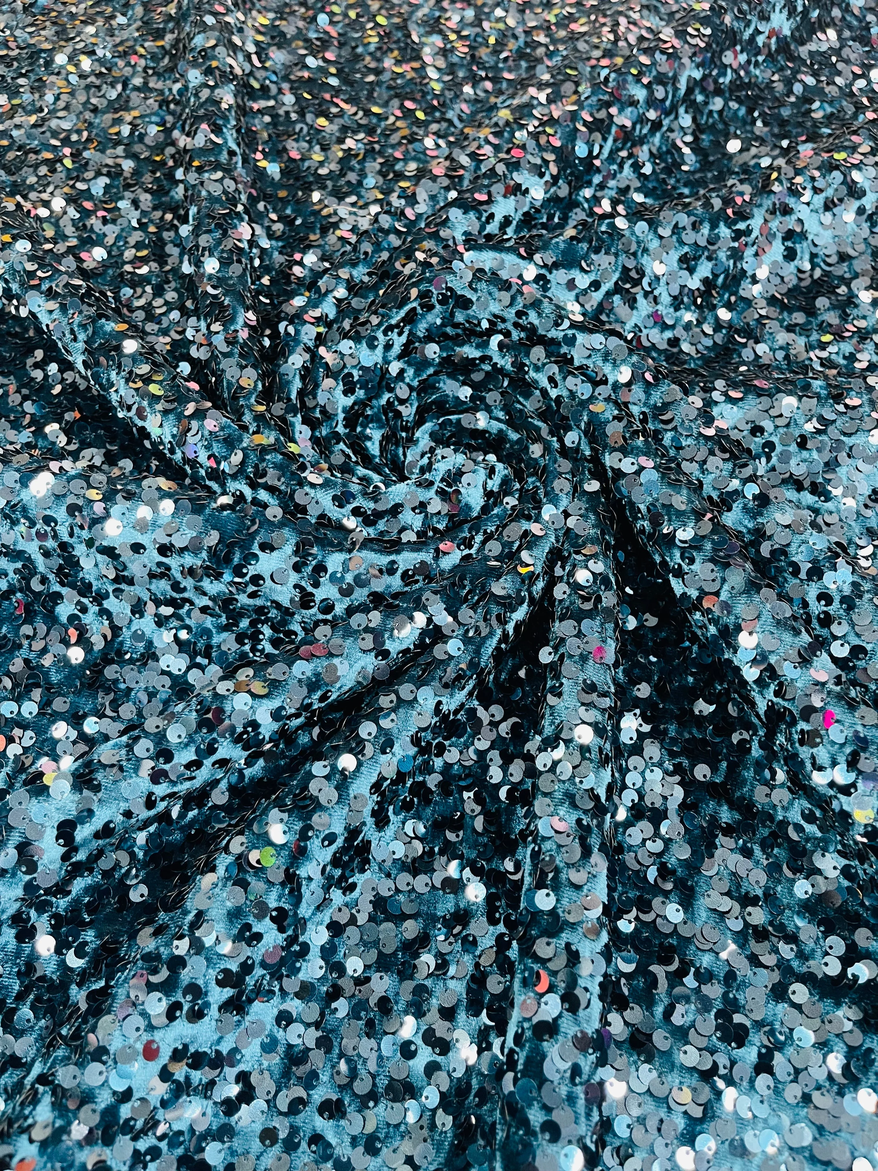 SEQUIN VELVET FABRIC (By The Yard) - Image 67