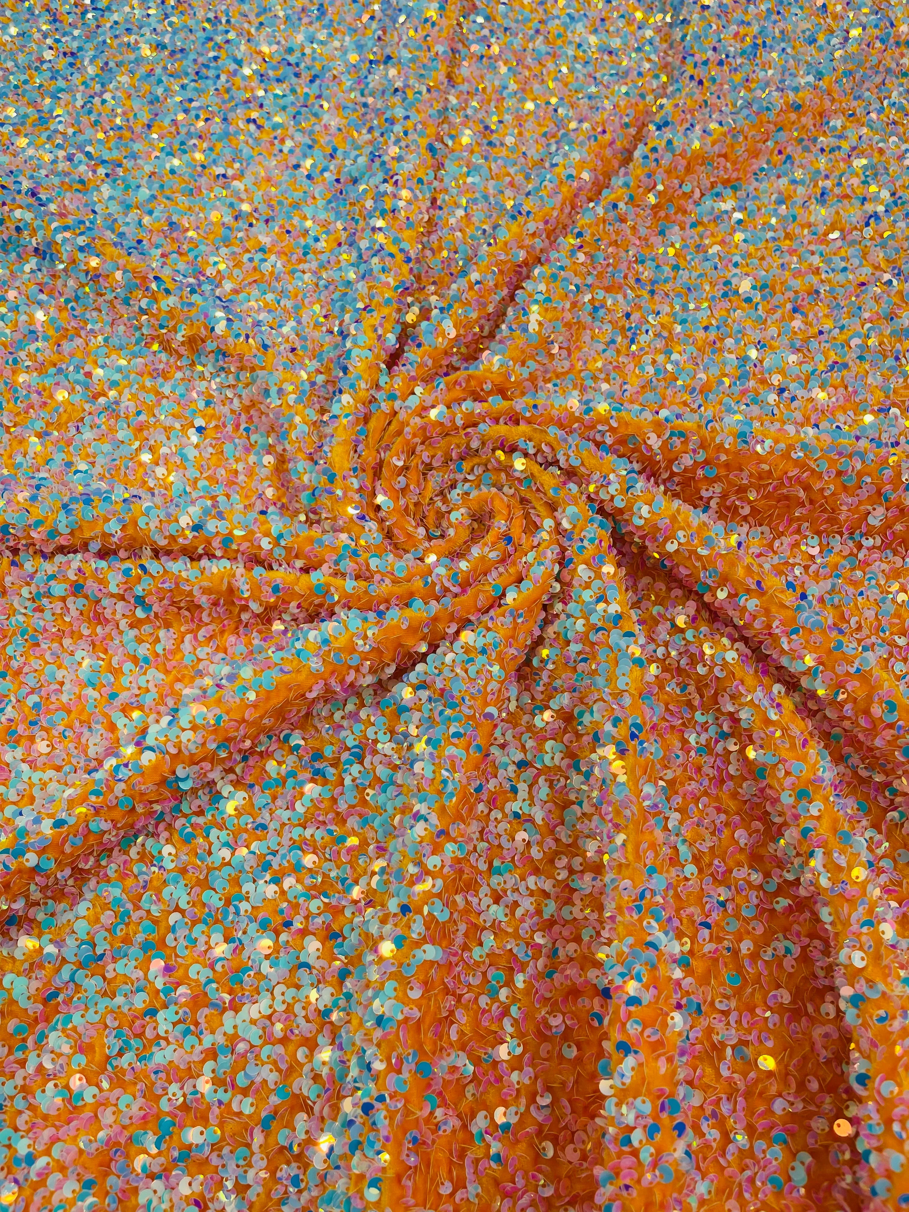 SEQUIN VELVET FABRIC (By The Yard) - Image 73