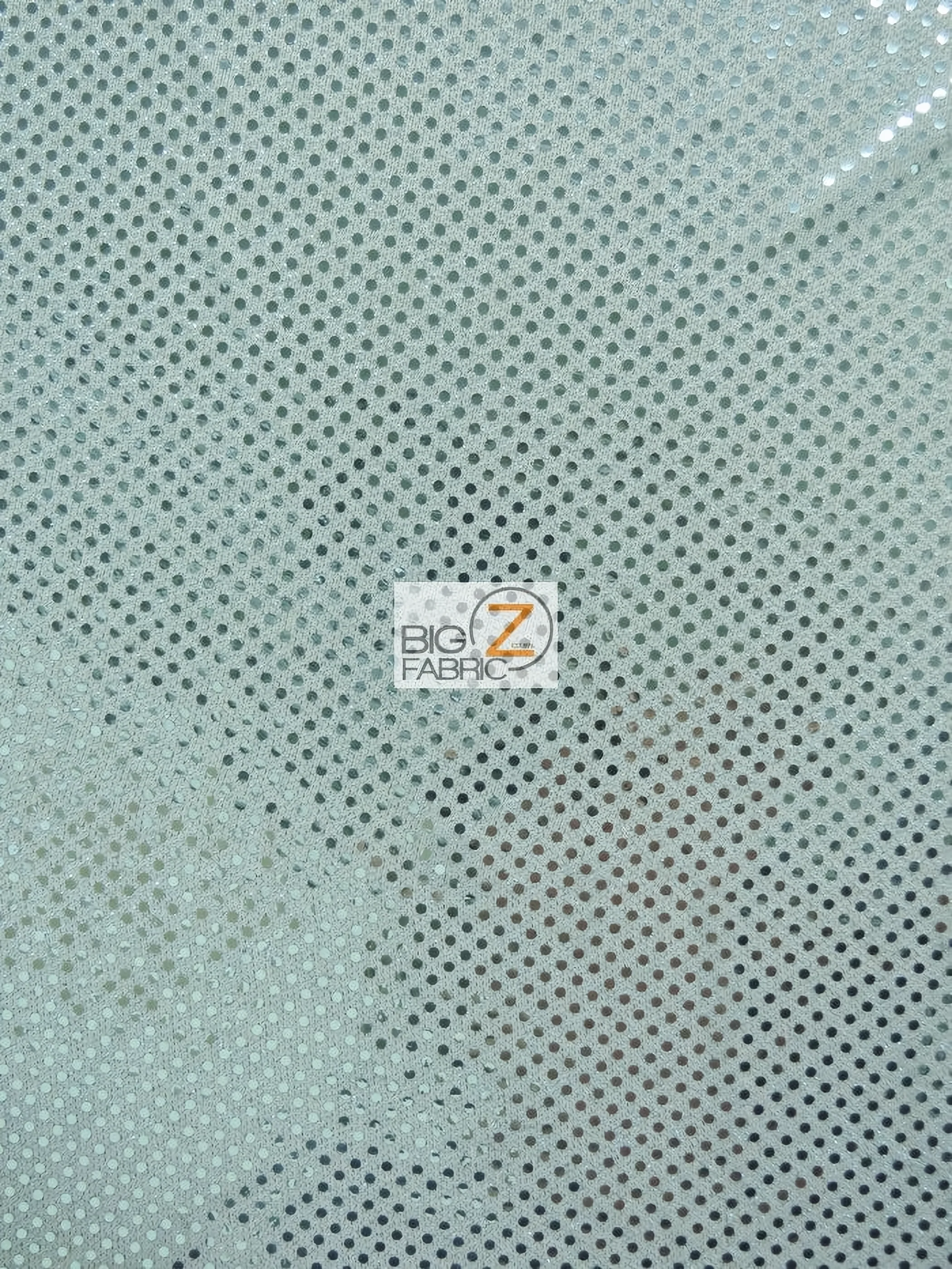 Small Dot Confetti Sequin Fabric / Light Blue / Sold By The Yard