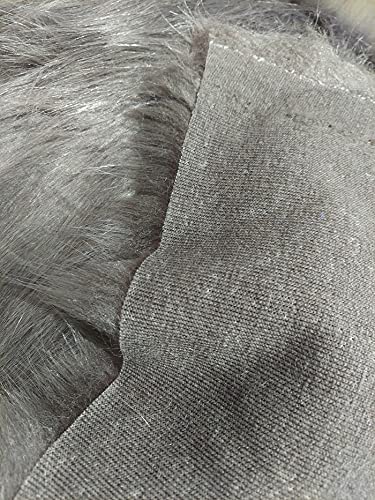 Solid Arctic Fox Fur Faux Fur Fabric - Image 3