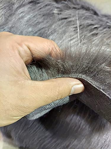 Solid Arctic Fox Fur Faux Fur Fabric - Image 2