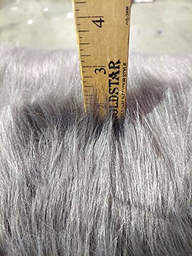 Solid Arctic Fox Fur Faux Fur Fabric - Image 4