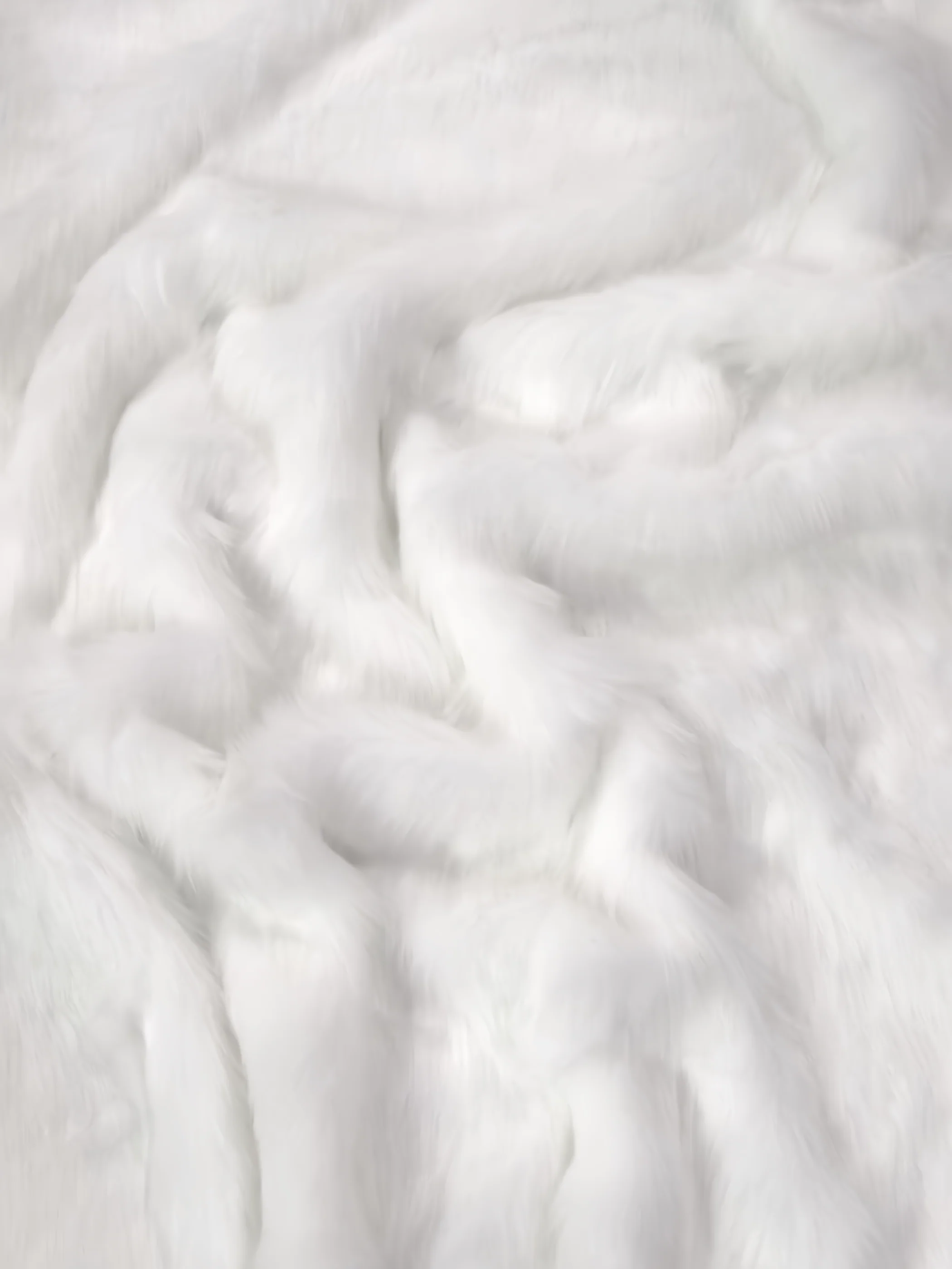 Solid Arctic Fox Fur Faux Fur Fabric