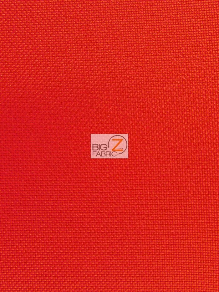 Solid Canvas Outdoor Waterproof PVC Backing Fabric / Red / Sold By The Yard Closeout!!!
